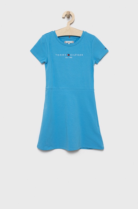 Dívčí šaty Tommy Hilfiger nášivka modrá KG0KG06588.PPYY