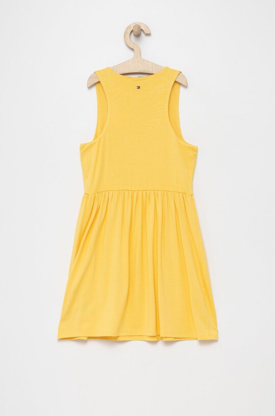 Tommy Hilfiger otroška obleka KG0KG06441.PPYY rumena SS22