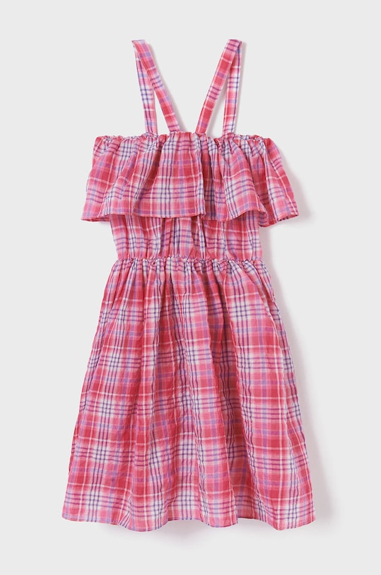 Dziewczynka Mayoral sukienka dziecięca 6977.8E.JUNIOR fioletowy