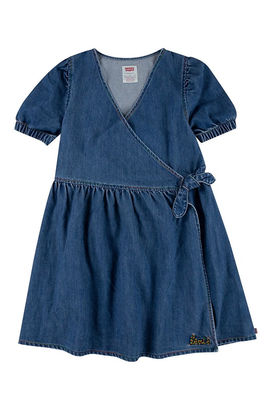 Levi's rochie din denim pentru copii mini bleumarin 4EE124.G