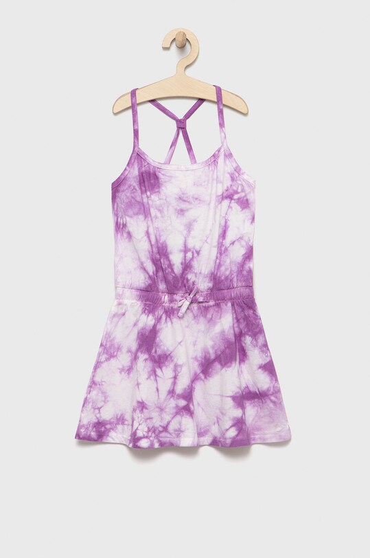 United Colors of Benetton rochie din bumbac pentru copii midi violet 3085CV004.G