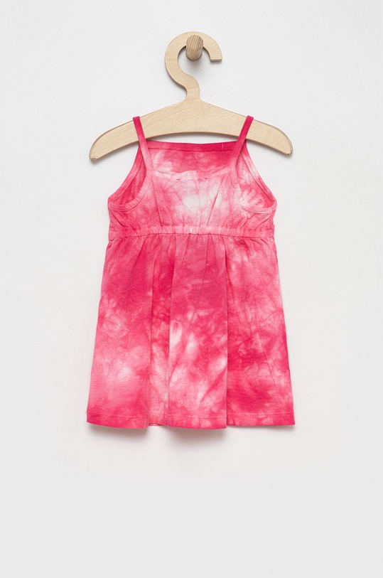 United Colors of Benetton rochie din bumbac pentru copii 3085GV007.P roz SS22