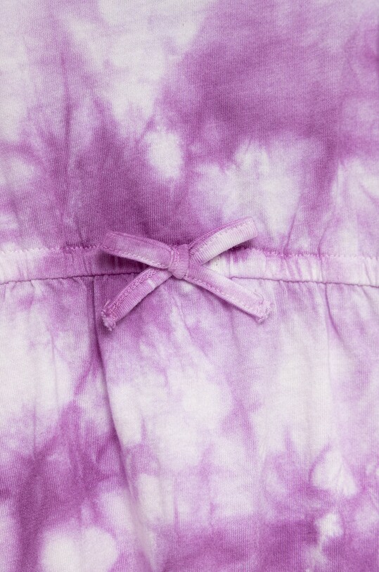 Djevojčice Dječja pamučna haljina United Colors of Benetton 3085GV007.P ljubičasta