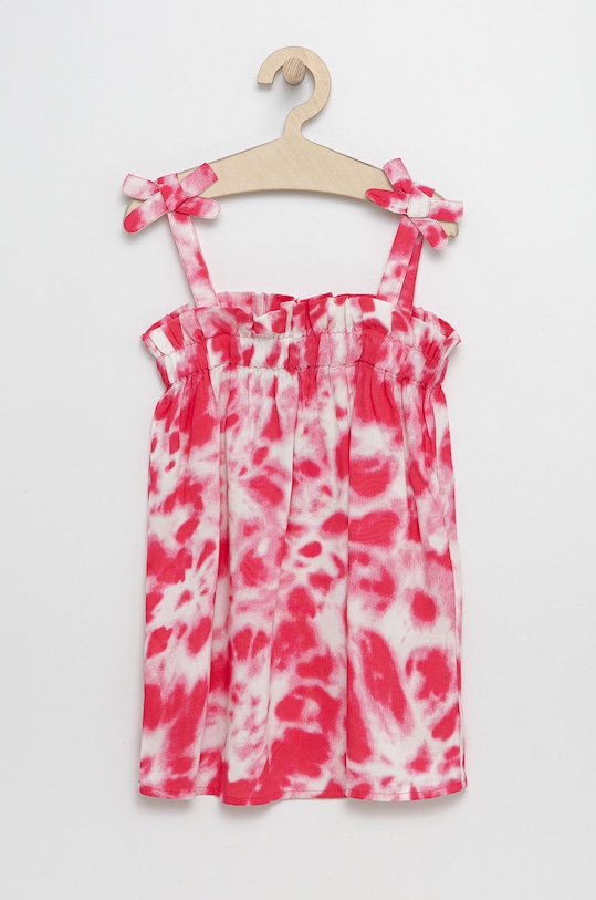 United Colors of Benetton sukienka dziecięca midi fioletowy 42BQ0V003.G