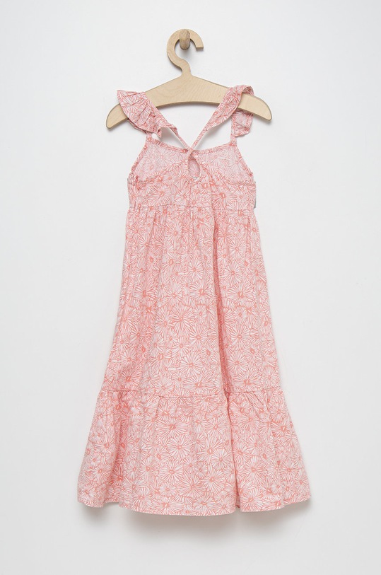 United Colors of Benetton rochie din in pentru copii 4PL9CV003.G roz SS22
