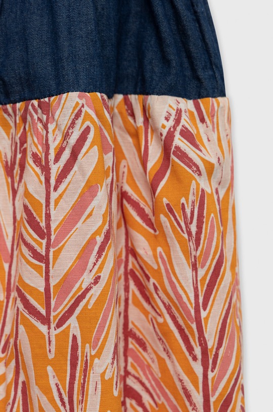 Fete United Colors of Benetton rochie din bumbac pentru copii 4UEBCV00F.G portocaliu