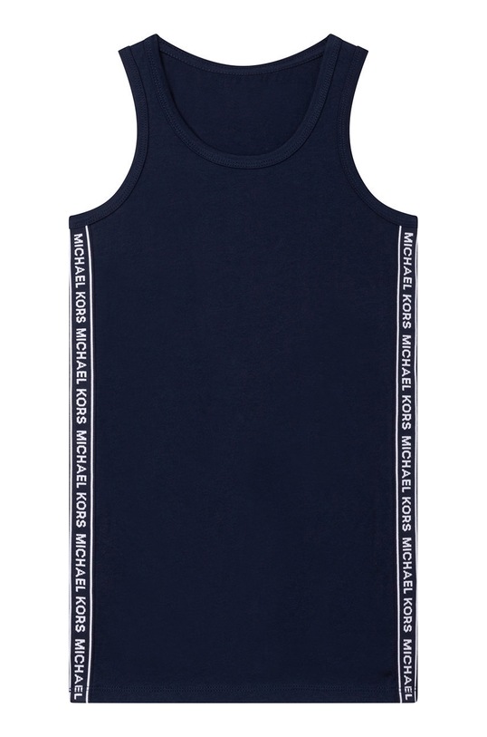 Michael Kors rochie din bumbac pentru copii mini bleumarin R12101.102.108