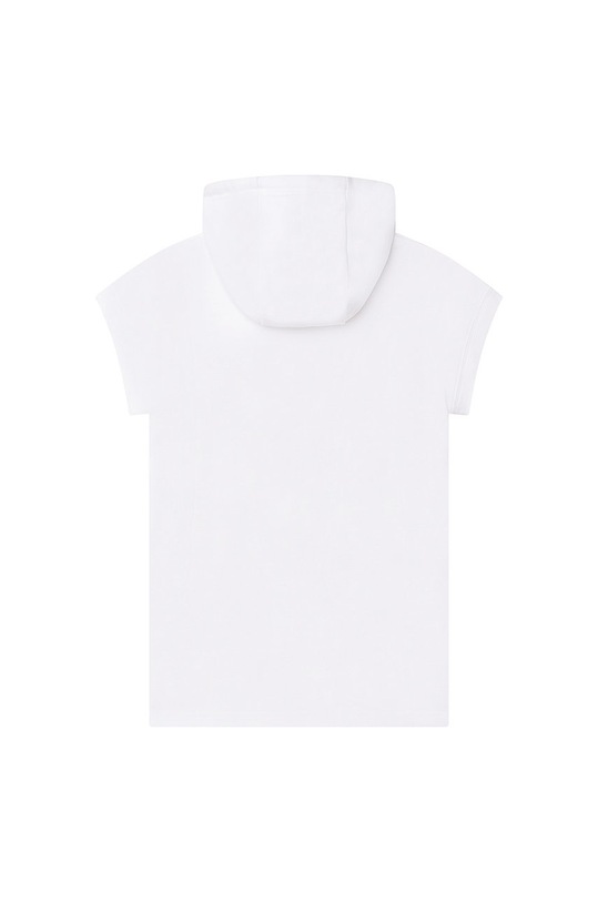 Michael Kors rochie din bumbac pentru copii R12103.102.108 alb SS22