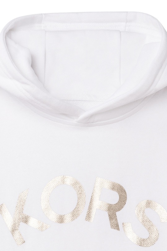 Fete Michael Kors rochie din bumbac pentru copii R12103.102.108 alb