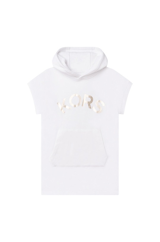 Michael Kors rochie din bumbac pentru copii mini alb R12103.114.150