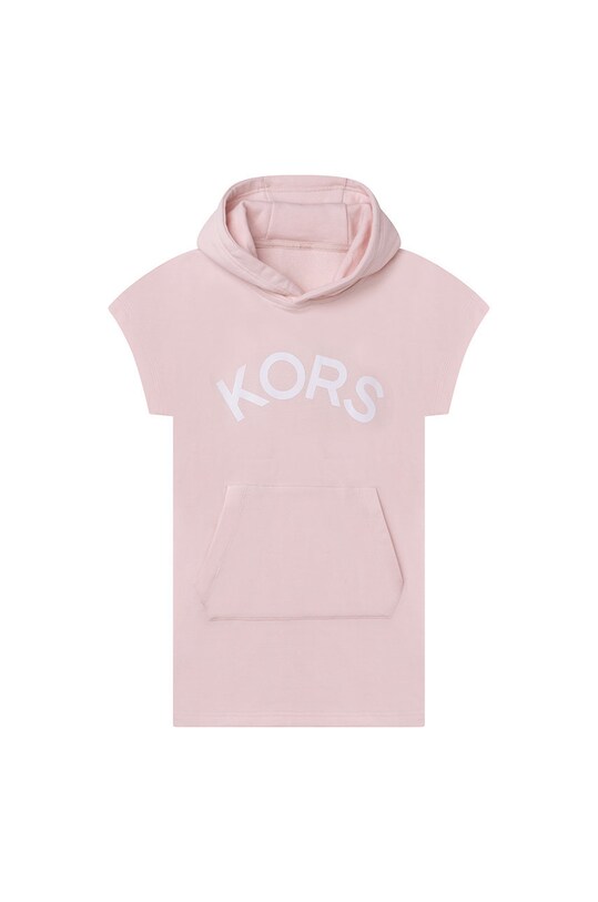 Otroška bombažna obleka Michael Kors Pletenina roza R12103.114.150