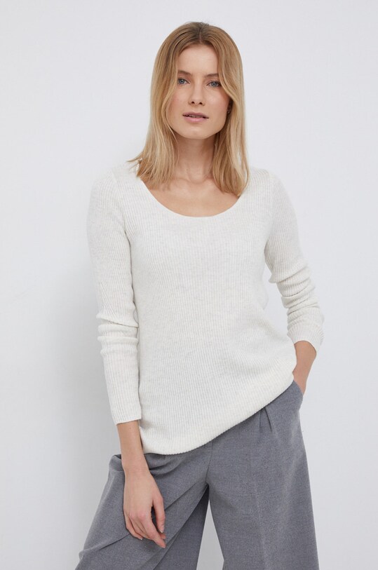 Calvin Klein gyapjúkeverék pulóver gyapjú szállal bézs K20K203477.PPYY