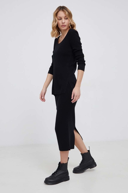 Calvin Klein Sweter z domieszką wełny K20K203477.PPYY czarny SS22