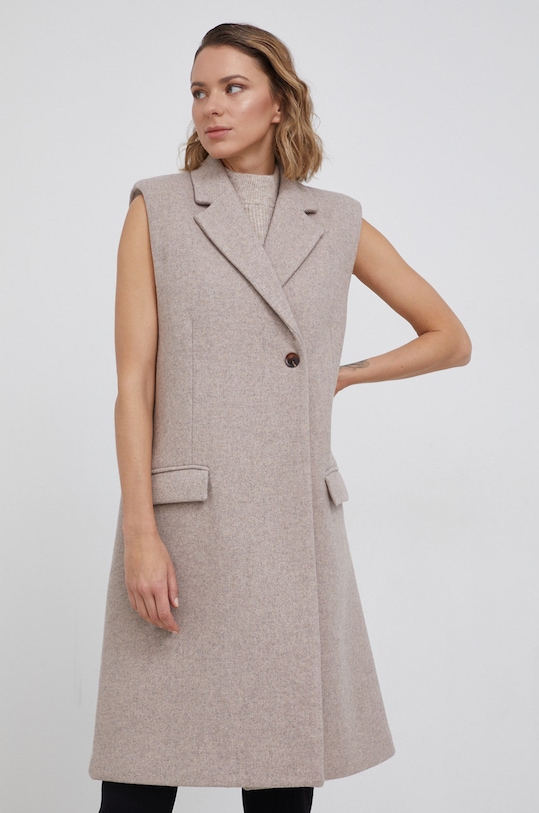 Samsoe Samsoe - Vesta de lana F21400015 roz SS22