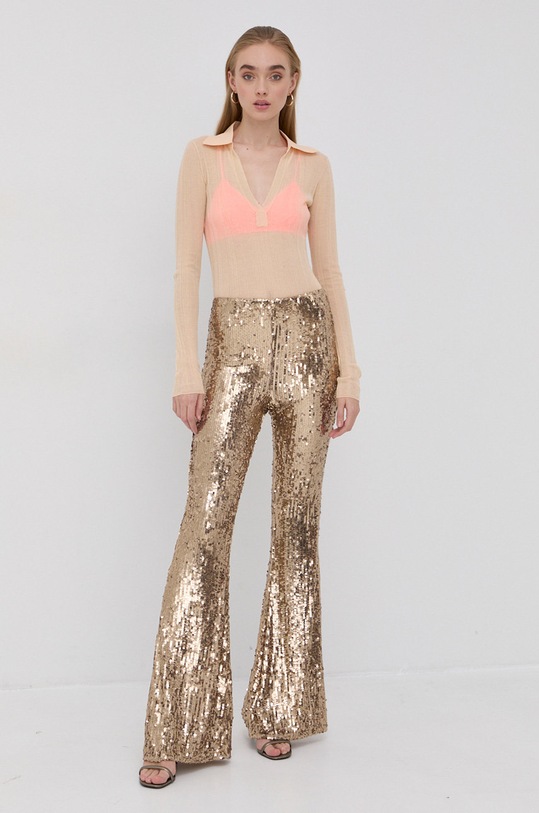 Majica z dolgimi rokavi Patrizia Pepe 8K0003.K004 oranžna SS22