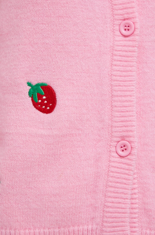 Πλεκτή ζακέτα Pieces 17126458.PrismPink ροζ