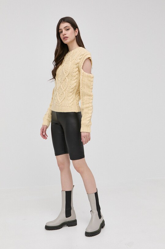 For Love & Lemons pulover KHO21S801 galben SS22