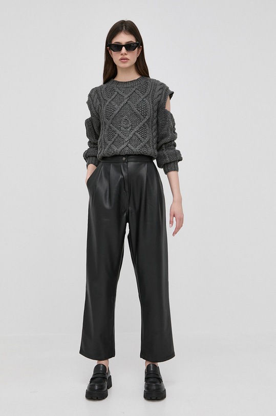 For Love & Lemons sweter KHO21S801 szary SS22