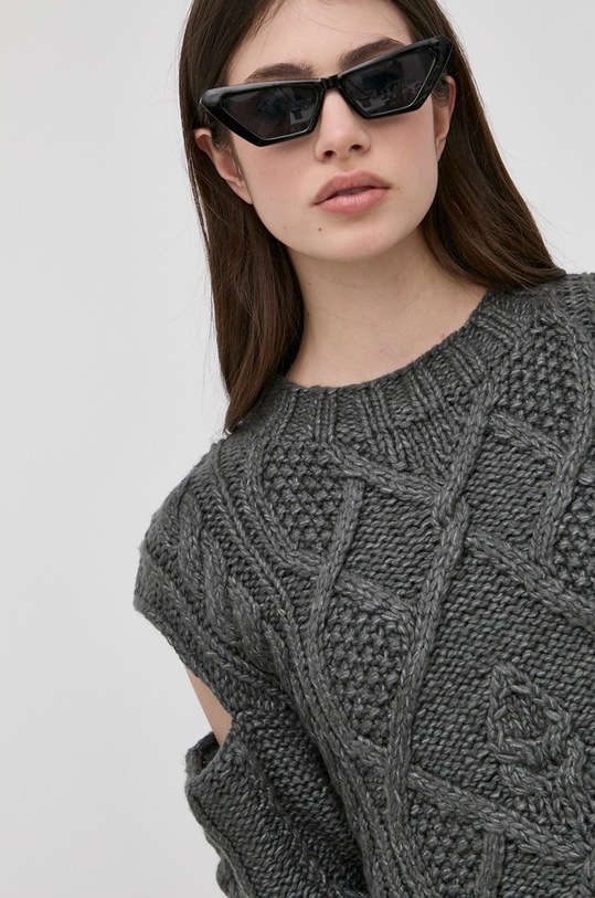 For Love & Lemons sweter szary KHO21S801