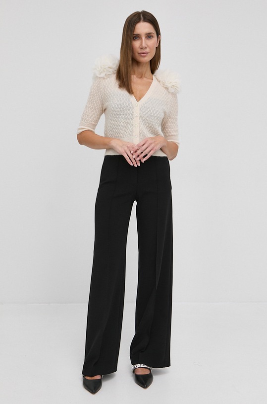 Custommade Kardigan wełniany Vilka BY NBS 999259212 beżowy SS22