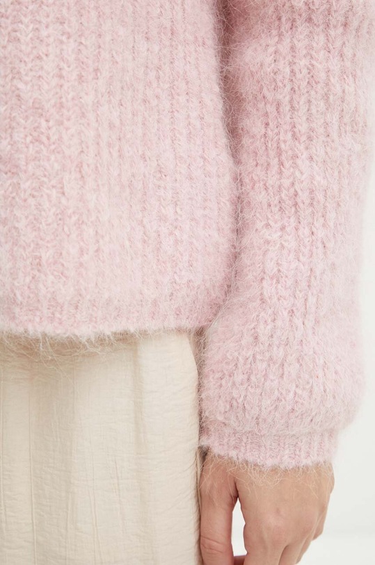 Bruuns Bazaar sweter wełniany BBW2465 różowy