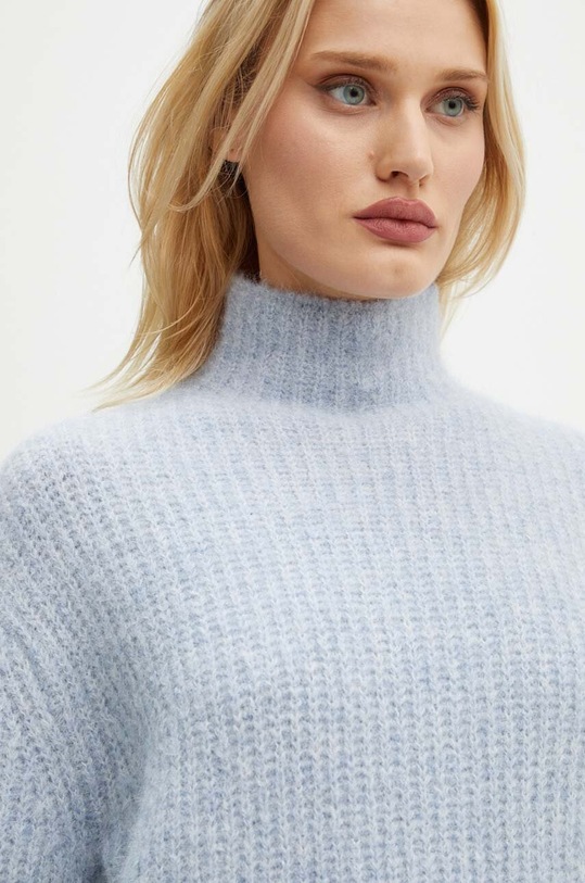 Bruuns Bazaar sweter wełniany niebieski BBW2465