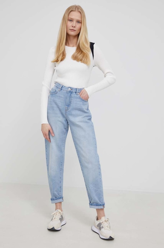 Svetr Dkny P1LSB0TZ bílá SS22