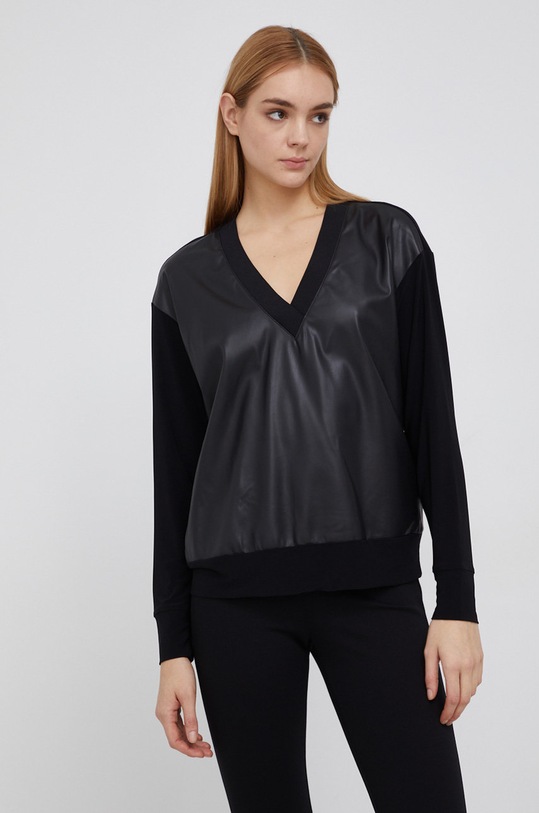 Dkny Bluzka P1RHZC90 czarny P1RHZC90