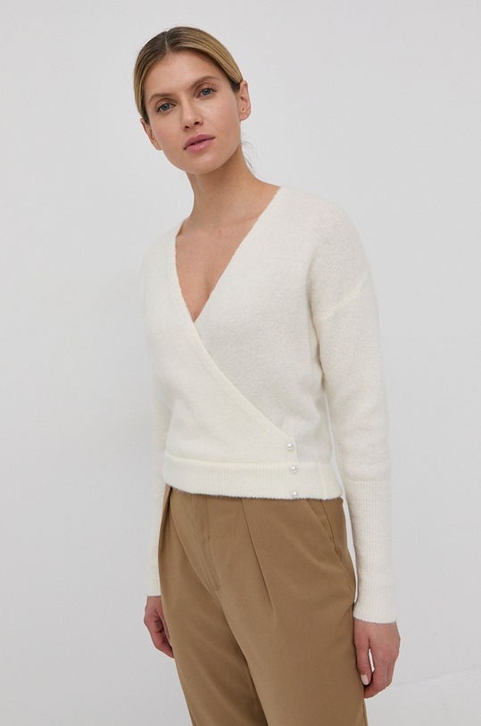 Gestuz - Sweter wełniany Alpha beżowy 10905814