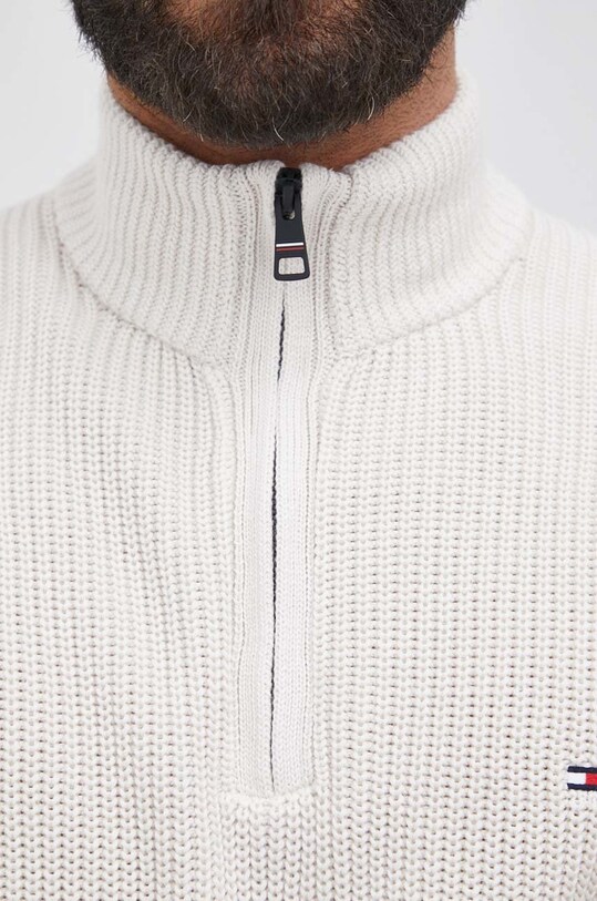 Bavlněný svetr Tommy Hilfiger MW0MW21304.PPYY béžová