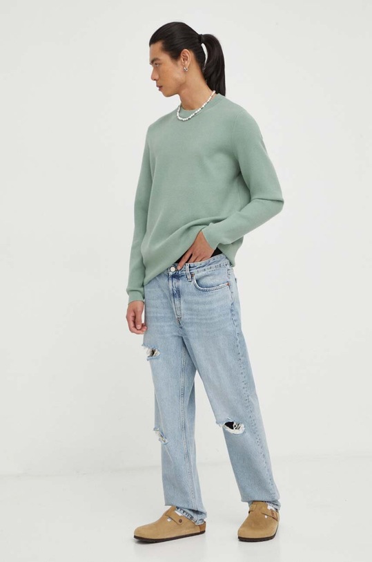 Samsoe Samsoe sweter Gunan M20200110 zielony AW23