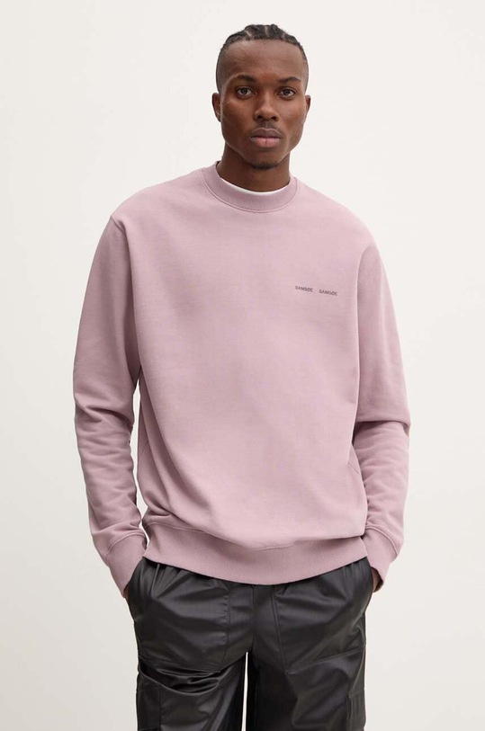 Samsoe Samsoe bluza bawełniana Norsbro różowy M00018103