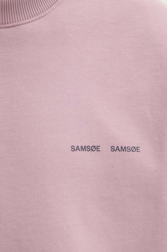 Samsoe Samsoe bluza bawełniana Norsbro M00018103 różowy