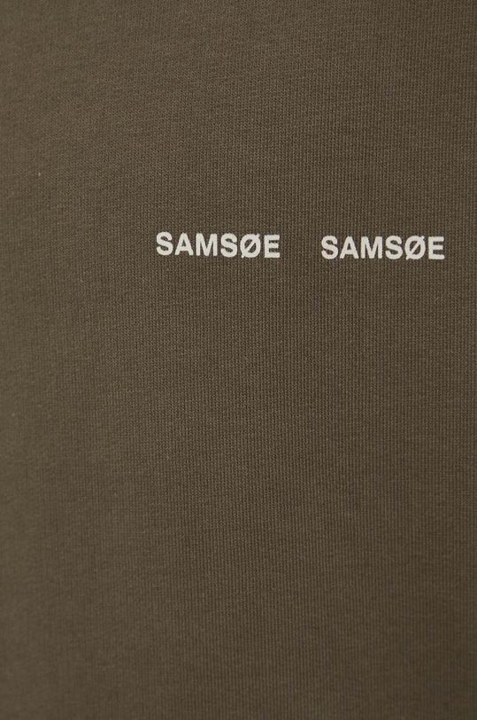 Samsoe Samsoe bluza bawełniana Norsbro M00018103 zielony