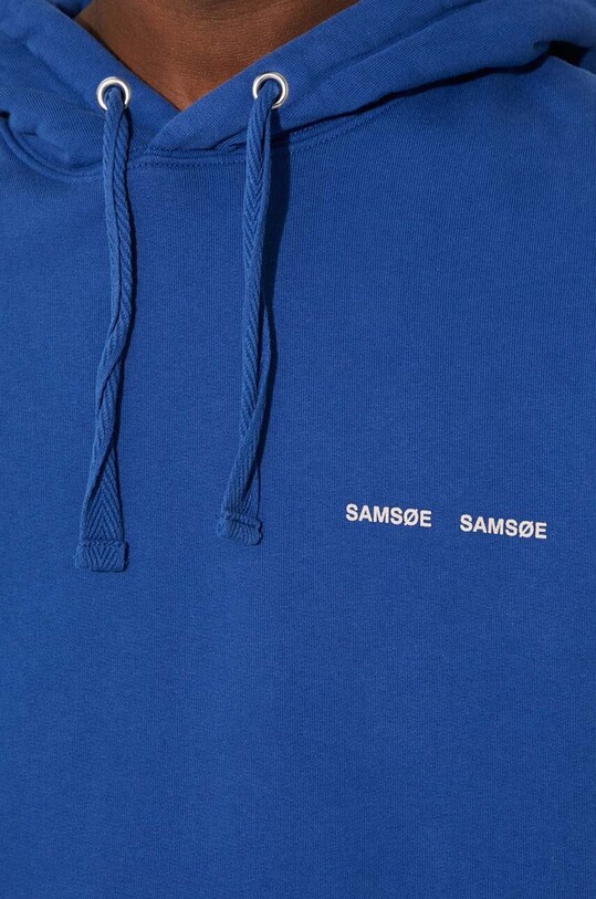 Bavlněná mikina Samsoe Samsoe M00018104 modrá