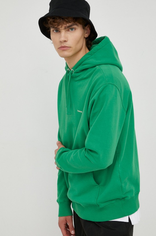 Samsoe Samsoe bluza bawełniana nadruk zielony M00018104