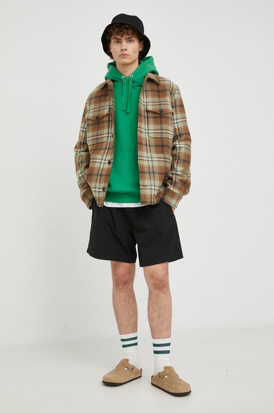 Samsoe Samsoe bluza bawełniana M00018104 zielony AW23