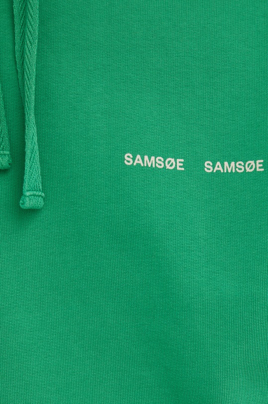 Samsoe Samsoe bluza bawełniana M00018104 zielony