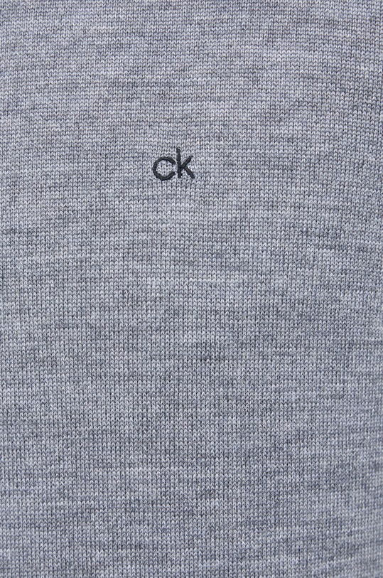 Calvin Klein - Vlnený sveter K10K102727.PPYY sivá