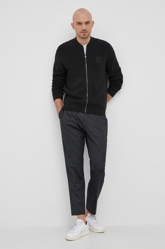 Kardigan Calvin Klein Jeans J30J319661.PPYY černá SS22