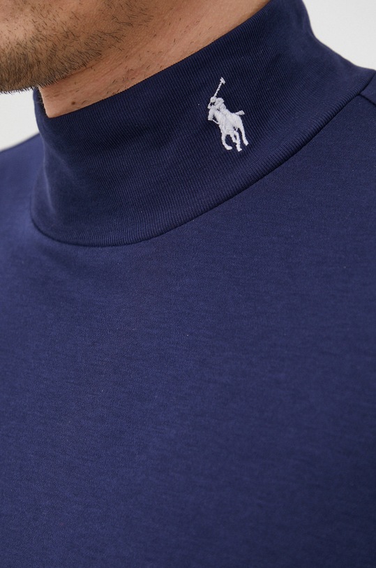 Polo Ralph Lauren longsleeve din bumbac 710849518002 bleumarin