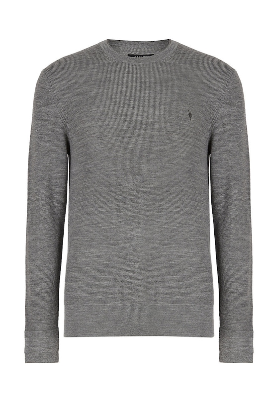 Вовняний светр AllSaints MK034P сірий