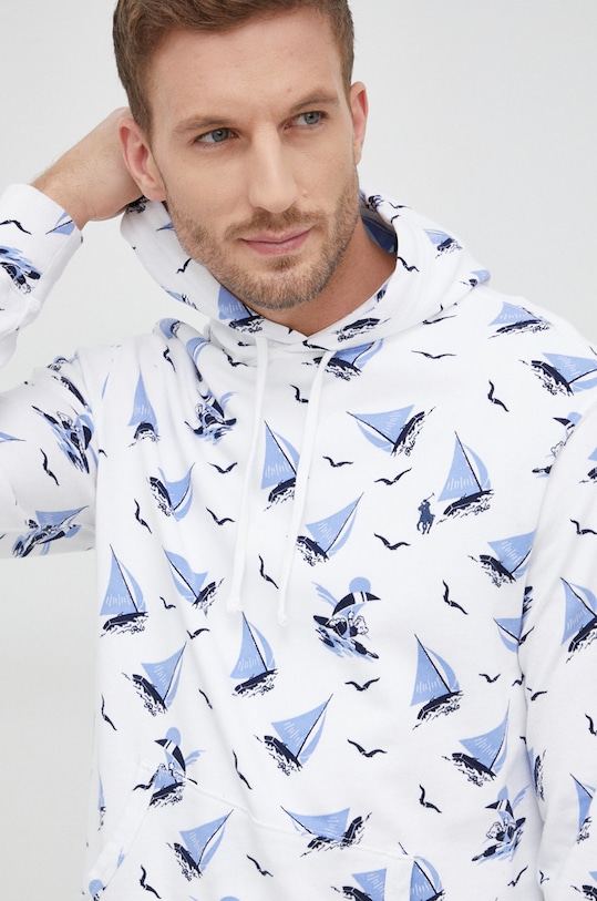 Bavlněná mikina Polo Ralph Lauren bílá 710860596001