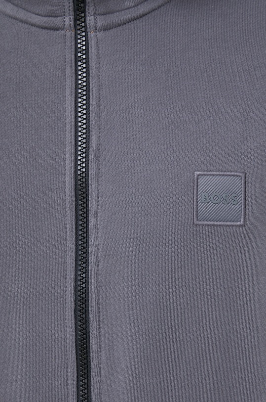 BOSS pamut melegítőfelső BOSS CASUAL 50468428 szürke