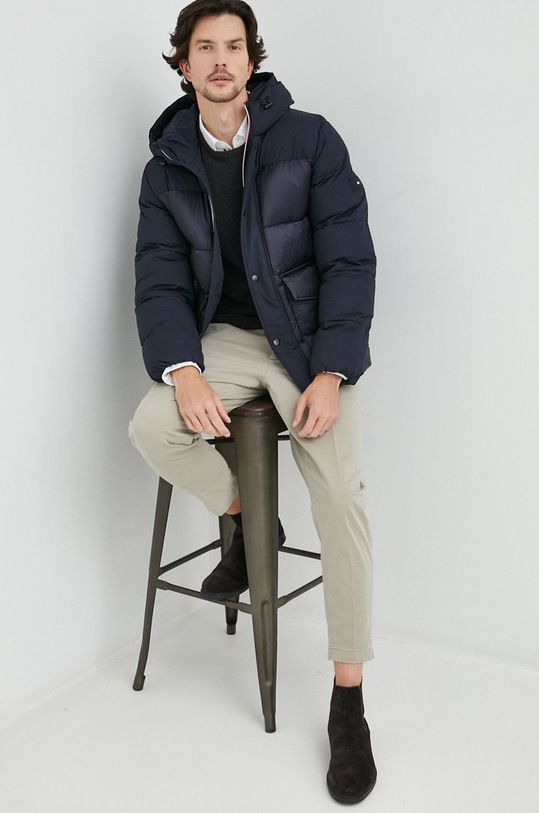 Памучна блуза с дълги ръкави BOSS ORANGE 50472309 черен AW22