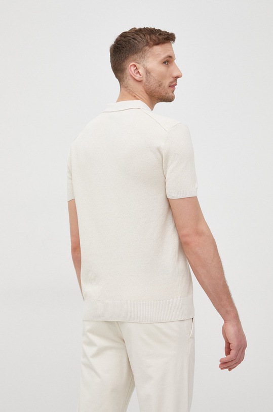 Oblečení Polo se lněnou směsí BOSS Boss Casual 50465285 béžová