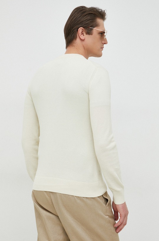 Odzież BOSS sweter bawełniany 50468190 beżowy