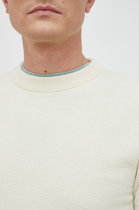 BOSS sweter bawełniany 50468190 beżowy