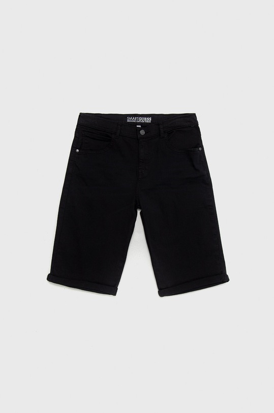 Guess Szorty dziecięce z elastanem czarny L1RD03.WE620