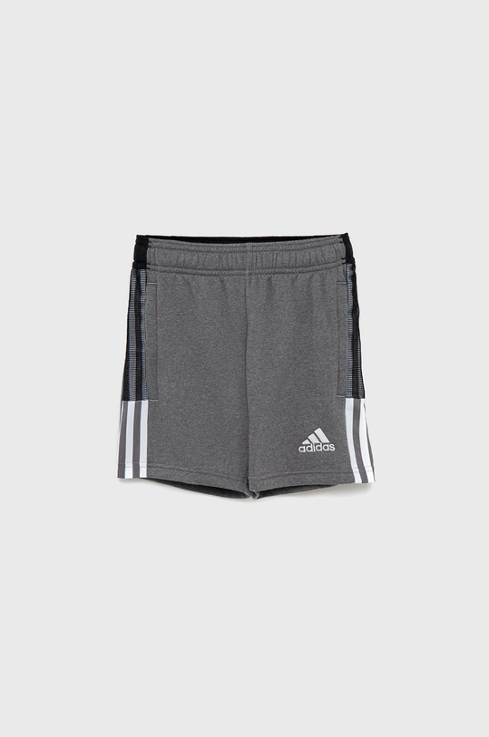 Otroške kratke hlače adidas Performance Pletenina siva GP8806